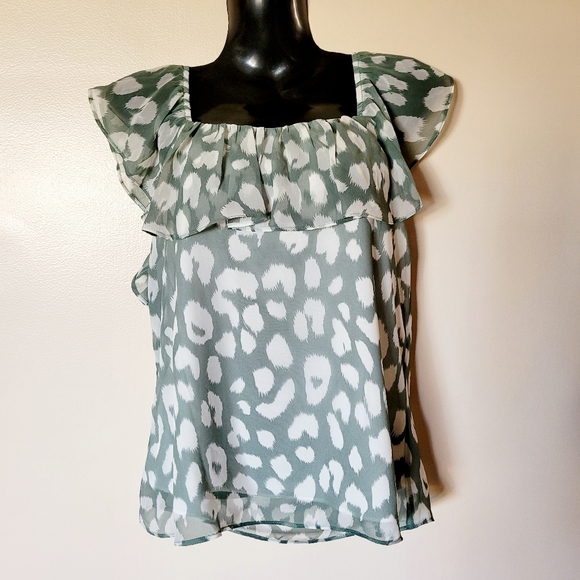 Sam Edelman ruffled sleeveless blouse - Picture 3 of 9